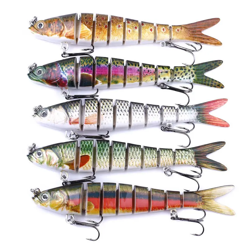  1PC 5 Colors 13.7cm 27g Artificial Bait Multi-section Bait Long Shot Sea Bream Hard Bait Full Swimm