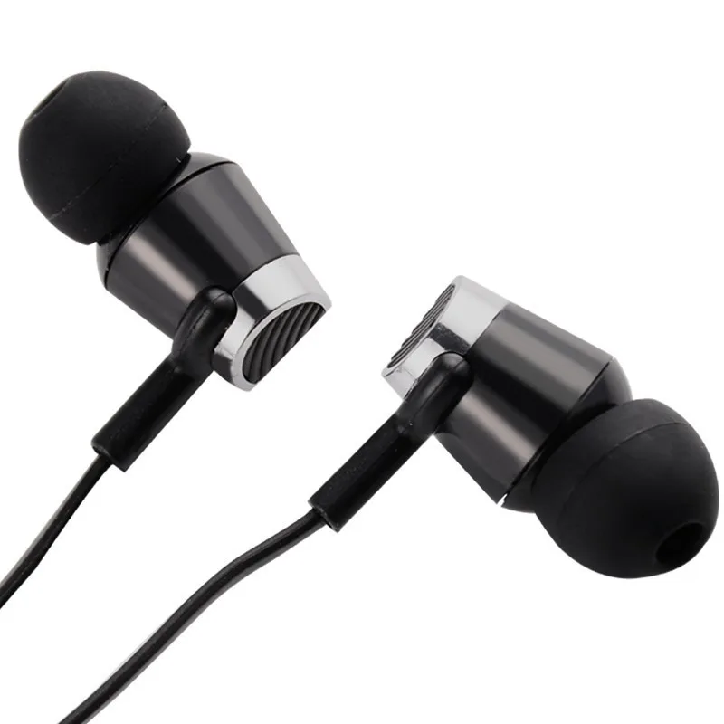 Металлические наушники вкладыши с басами Hi Fi стерео микрофоном музыка