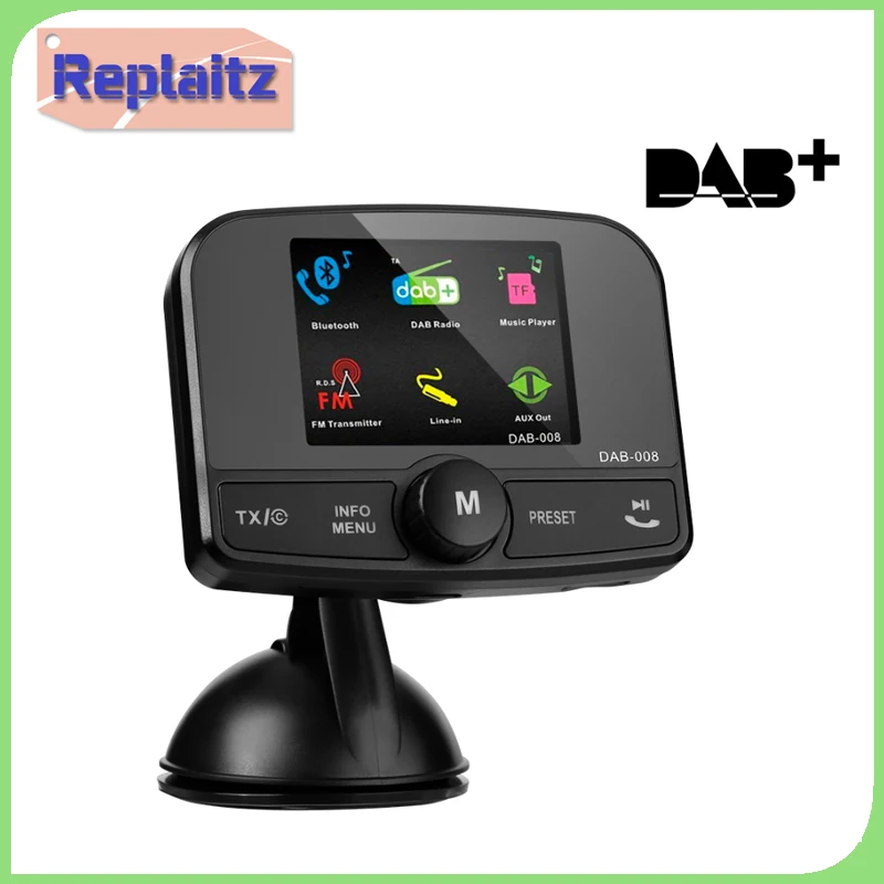 Bluetooth 5.0 FM Transmitter For Car, QC3.0+Type-C PD 18W Wireless