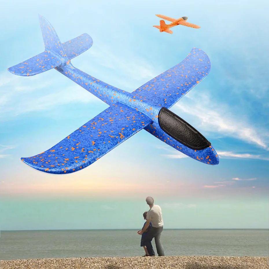 

48cm 36cm Glider Can Airplane Outdoor Parental Educational Toys EPP Airplane Toy Plane Model Outdoor Toy Educational Toys Gift