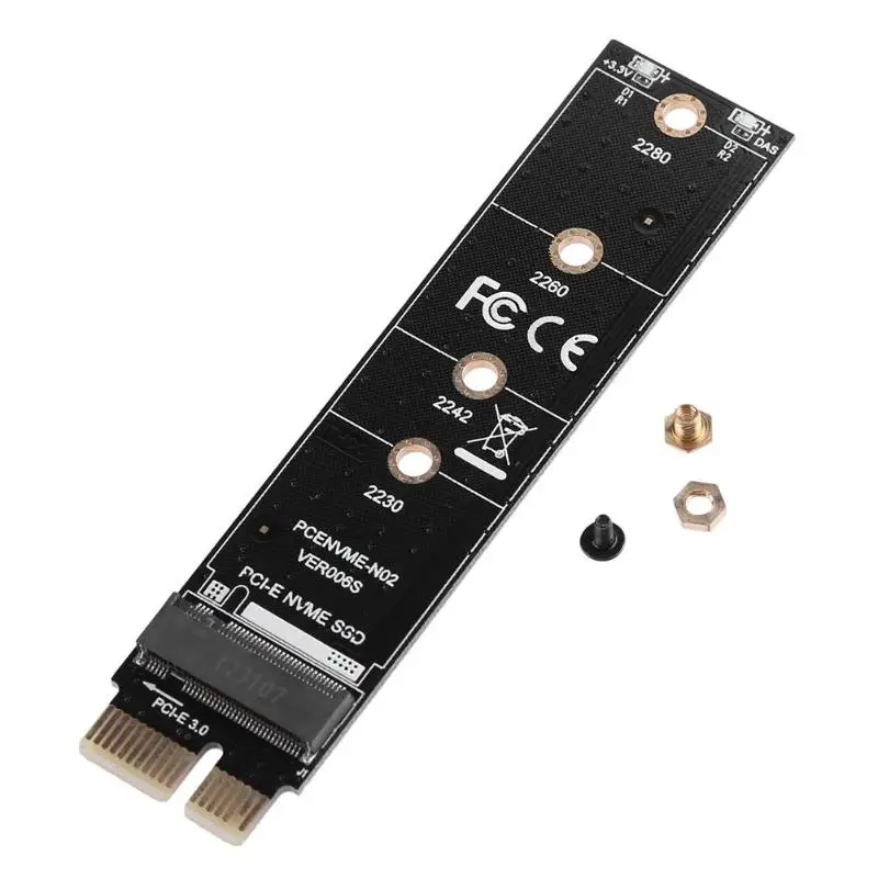NVME адаптер карта M.2 до PCI E3.0 1x расширение M ключ NGFF конвертер PCIE протокол для Samsung