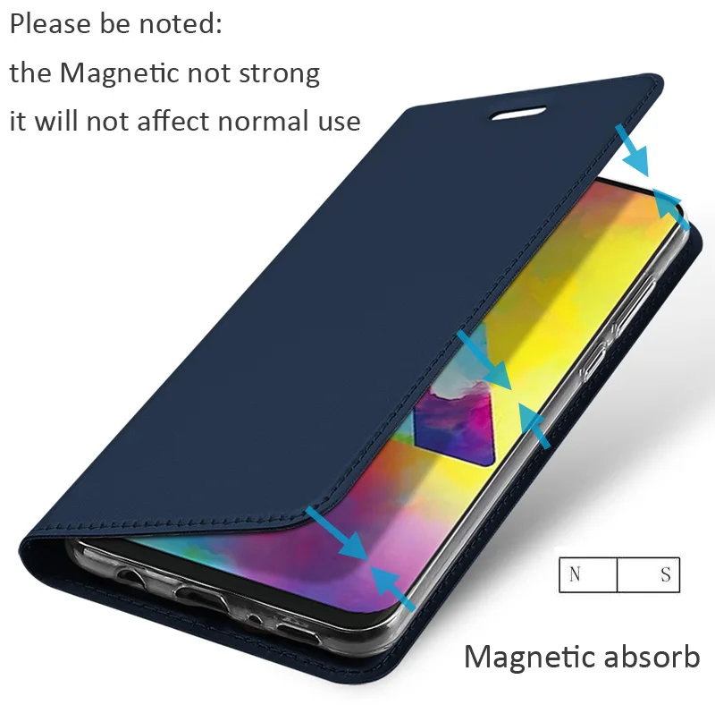 Оригинальный DUX DUCIS чехол для samsung Galaxy M20 M40 M10 Книга Флип кожаный бумажник