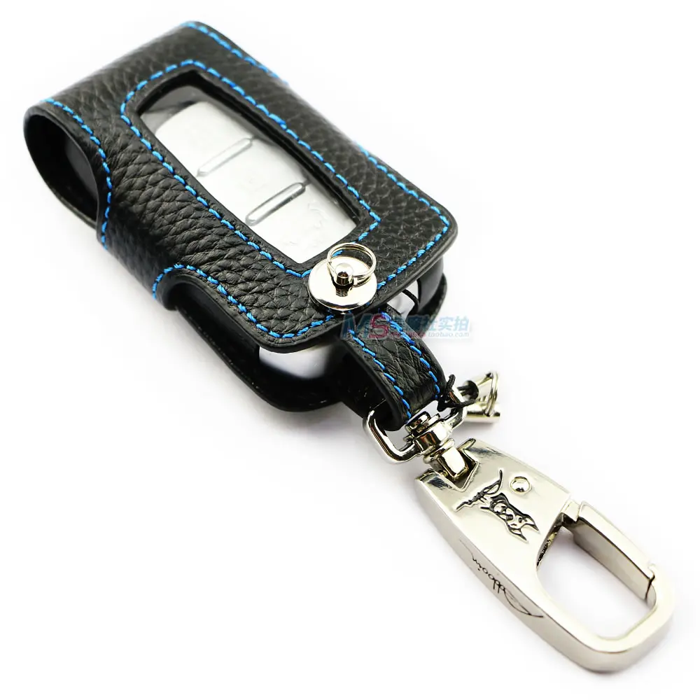 

Genuine Leather car key case cover for KIA K2 K3 K5 Forte Borrego SUV Sorento Optima Shuma Carens Soul Opirus Sportage keyring
