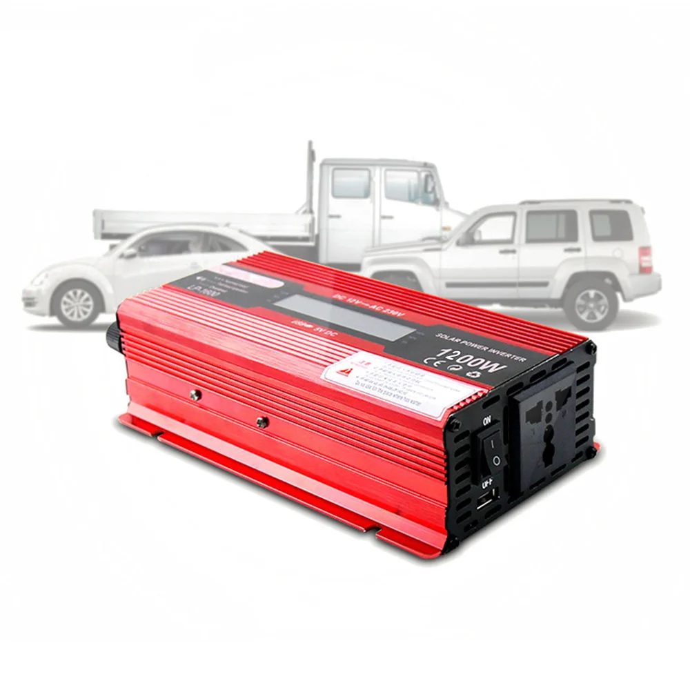 1200 W/2200 W DC 12 V AC 220V преобразователь напряжения адаптер питания чистый