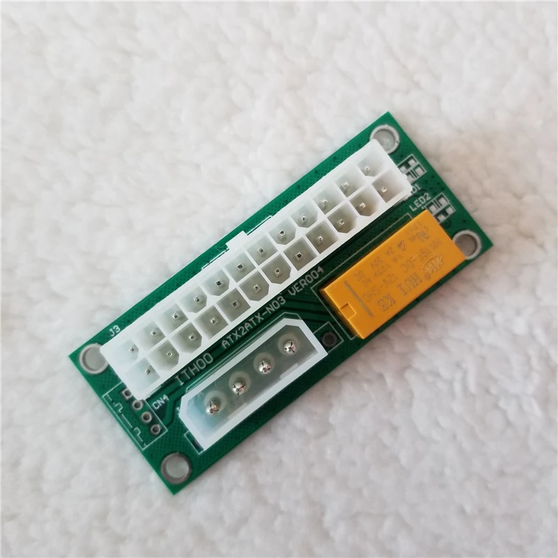 24Pin/20Pin к IDE 4Pin двойной модуль запуска питания синхронный на плате контроллера для