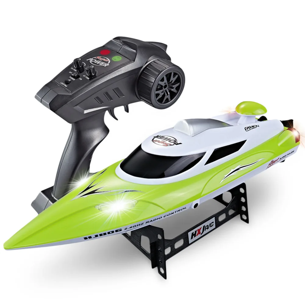HJ806 2 4G 4CH RC лодка 180 флип Водонепроницаемый 35 км/ч высокая скорость гоночная