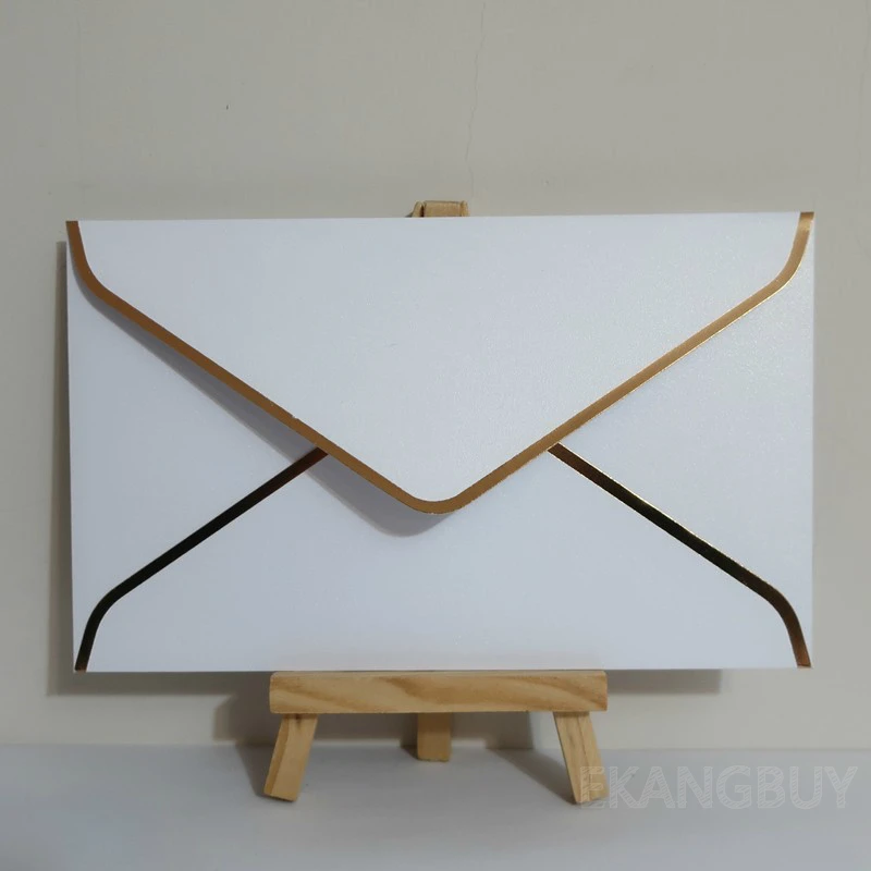 

25pcs Gold Stamping Envelopes Wedding Business Invitation Envelopes