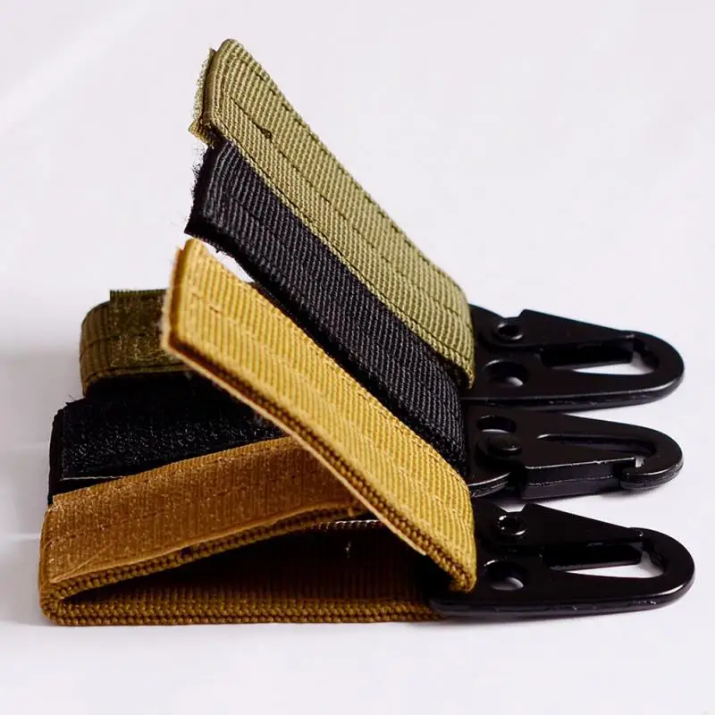 

Carabiner High strength nylon tactical backpack key hook webbing buckle hanging system Belt buckle hanging