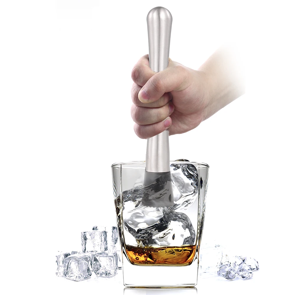 

Stainless Steel Bar Cocktail Drink Muddler Drink Fruit Ice Cocktail Mixer Bar Tool for Serving Kitchen Barbecue Party Bar BBQ