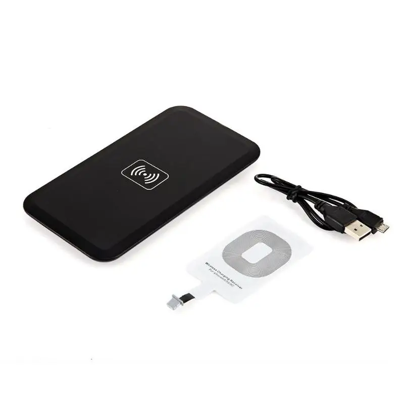 

High Quality Qi Wireless Charger Charging Pad Receiver i5 chip receiver For Iphone 6 6 plus 5 5S 5c Ipad Support Dropshipping
