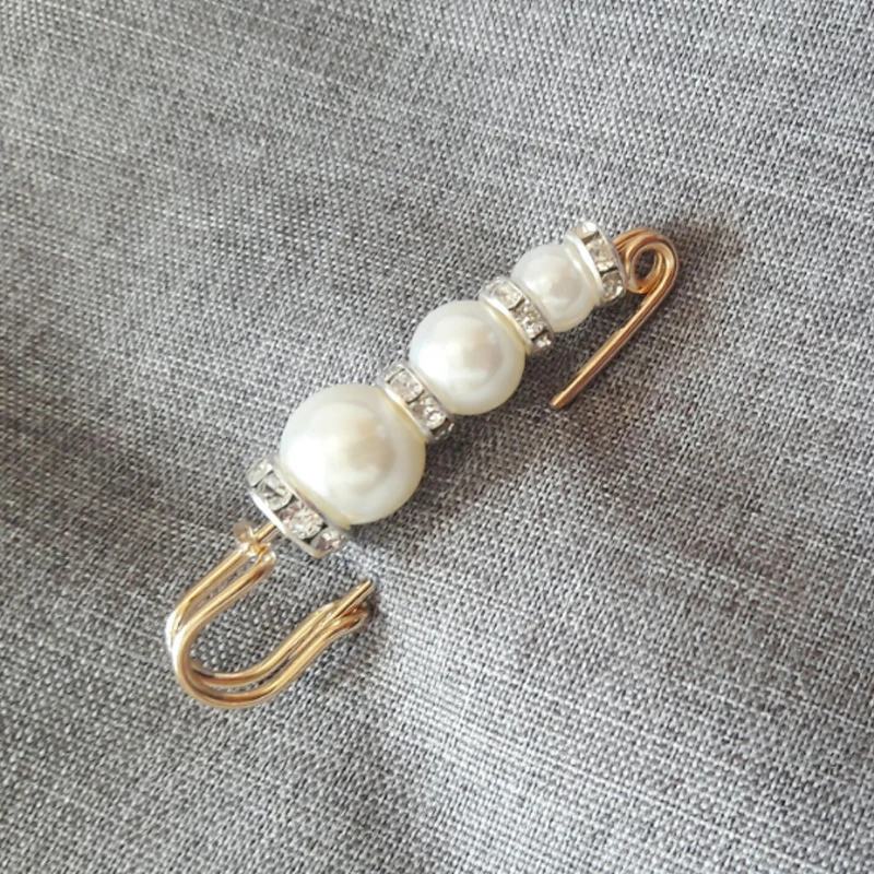 

Sale Women Pearl Rhinestone Brooch Wedding 1PC Business Suit Sweater Silver Skirt Party Crystal Pins Accessories Gift Jewelry