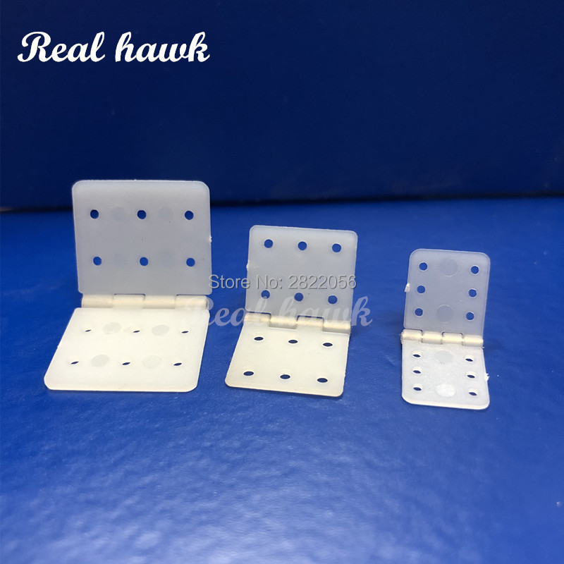10pcs W12xL24/W16xL29/W20xL36mm Nylon & Pinned Hinge For RC Airplanes Model Aeromodelling Replacement RC parts