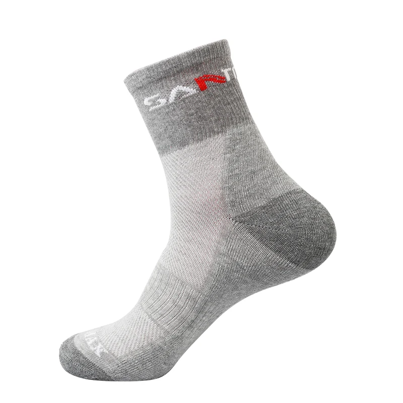Men Socks Quick Drying Outdoor Sports Hiking Camping Cycling Half Thick Running SANTO mens socks