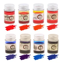 24 цвета/комплект, бутилированные цветные чернила для перьевая ручка, Для авторучки