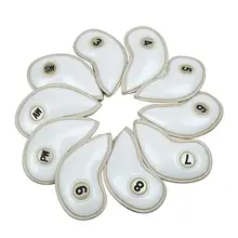 Mounchain 10 шт./компл. Гольф-клубы головных уборов высокая прочность из искусственной кожи водонепроницаемые железная головка клюшки для гольфа охватывает множество аксессуары для гольфа