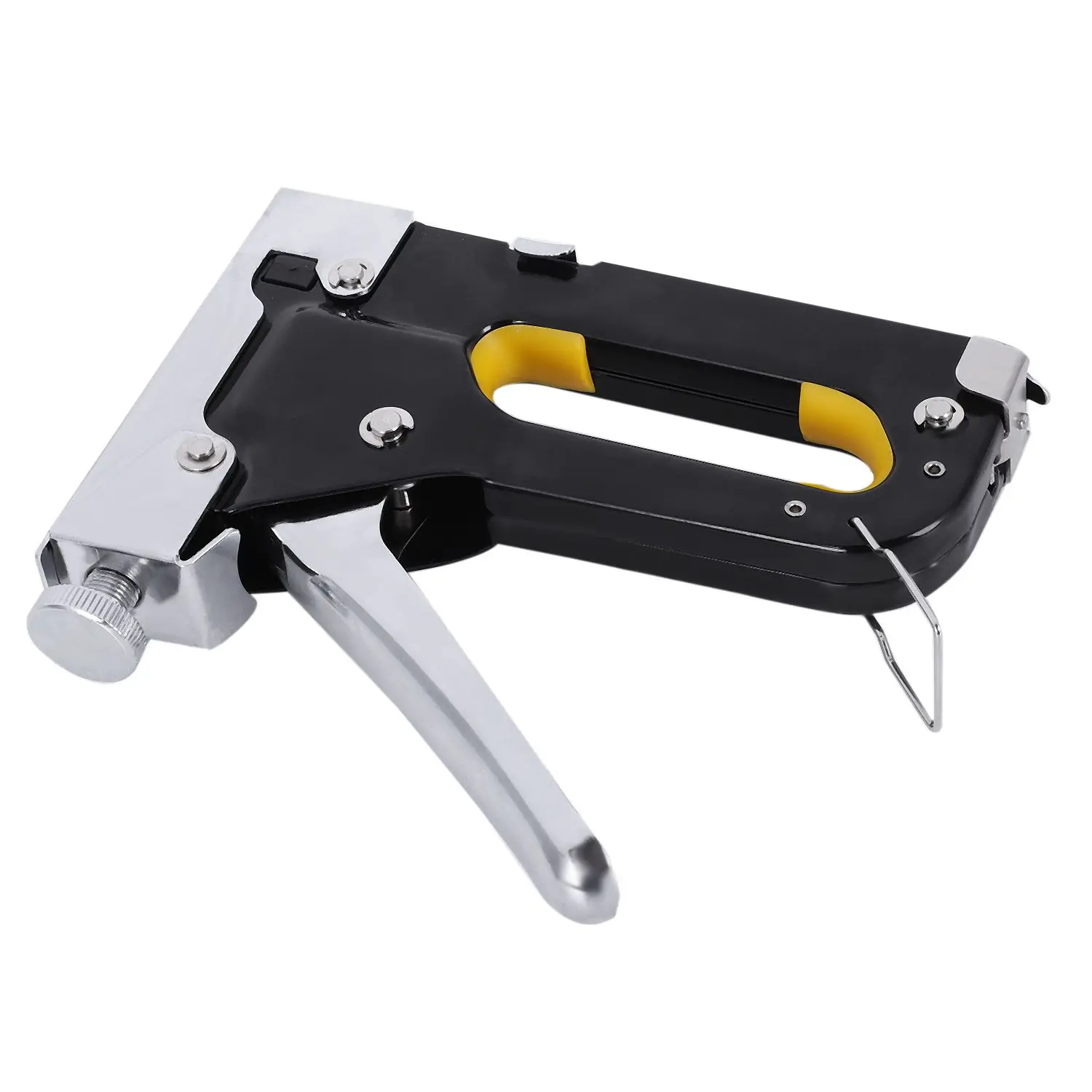 

HLZS-Stapler Manual Nail Gun Heavy Duty Hand Nail Gun Woodworking With 600pcs Furniture Kit Nailers Riveter Tool Tacker