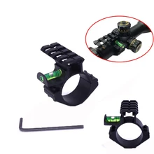 Уровень пузырьков с 30 мм креплением кольцо пять боковой костюм 20 мм Пикатинни Вивер рельс для охоты