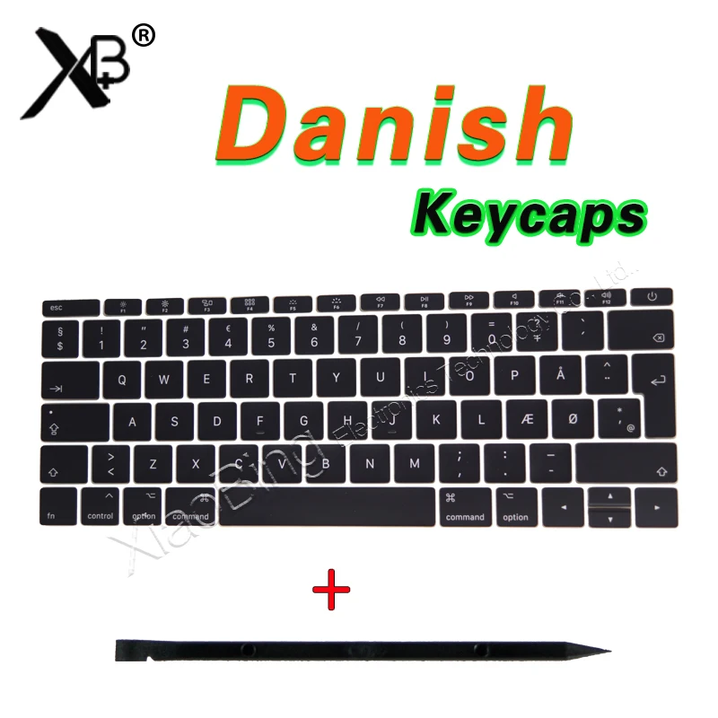 Клавиатура для Macbook Pro Retina 13 &quot15&quot A1706 A1707 A1708 DK с датской Данией колпачки клавиш 2016
