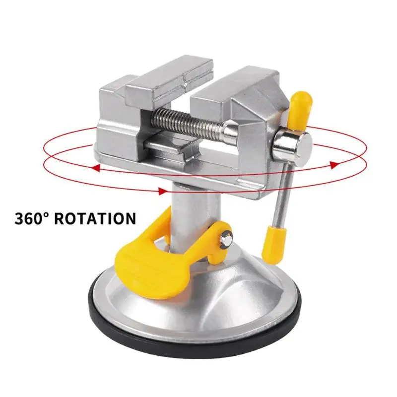 Adjustable Table Vise Fixed Frame Sucker Clamp 360 degrees Roatatable Alloy Bench Screw for Repair