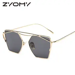 Gafas UV400 двойной луч Miror оттенки уникальный Для мужчин очки вождения очки металлический каркас Для женщин солнцезащитные очки