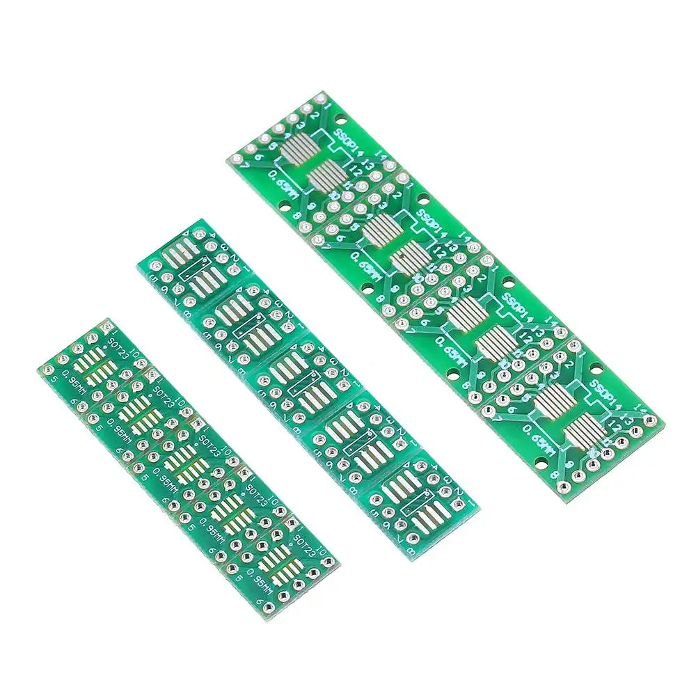 CLAITE 35 шт. каждый набор 5 печатных плат SMD поворот DIP SOP MSOP SSOP TSSOP SOT23 7 значений 8 10 14 16 20