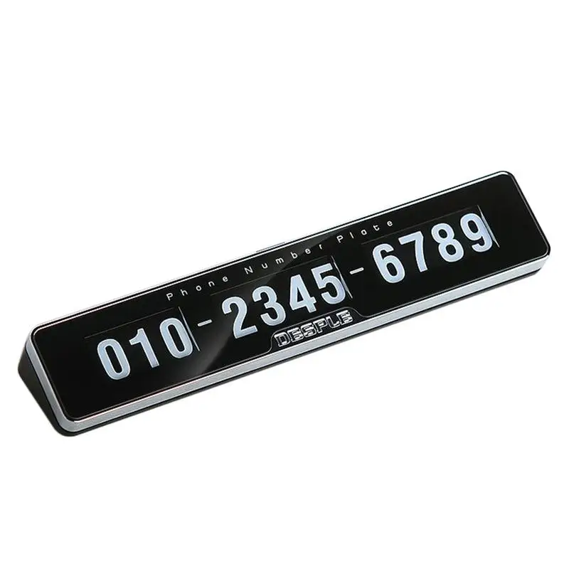 

Car Temporary Stop Sign Plate Multifunctional Rotary Innovative Portable Detachable Concealed Number Card Auto Accessories