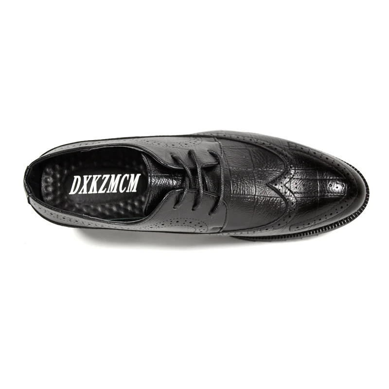 Black Dos gray Se Vestem Clássico Cavalheiro Business Casual Luxo Homens Couro Sapatos De brown qwgOnUTPz