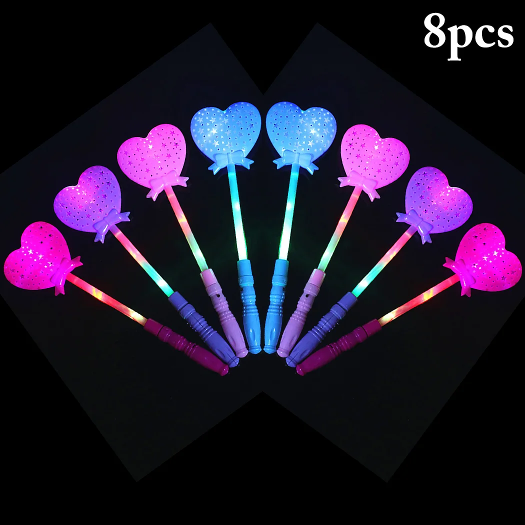 

8PCS Party Light Sticks Cute Star Projector Party Wand Light up Toy for Concert