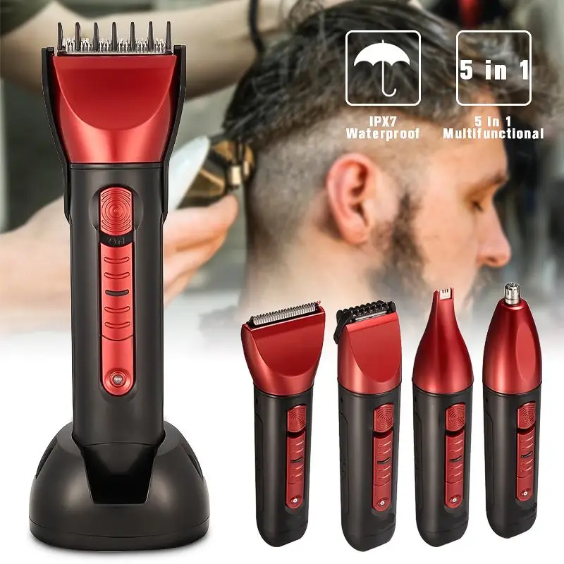 

Kemei Multifunction Electric Cordless Shaver Washable Nose Ear Rechargeable Beard Trimmer Razor Hair Clipper Men Shaving Machine