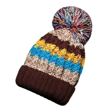 Зимние теплые цветные вязаные шапки для мужчин и женщин, осенняя утолщенная флисовая шапка с черепом для катания на коньках, лыжная шапка для сноуборда, Лоскутные Шапки, шапки s A1