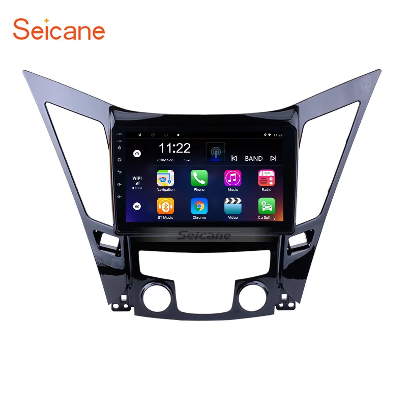 Автомагнитола Seicane 9 дюймов Android 0 для HYUNDAI Sonata i40 i45 2011 2012 2013 2015 мультимедийный плеер