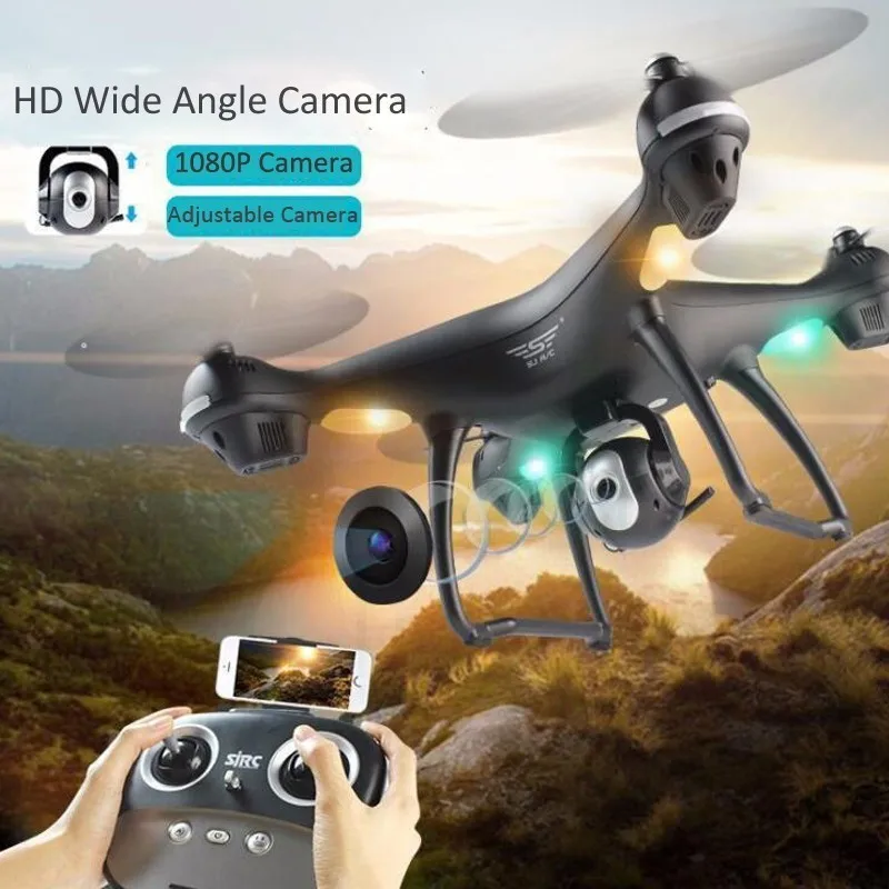 SJRC S70W GPS RC Квадрокоптер Wifi Дрон с камерой FPV 1080P камера селфи удержание высоты