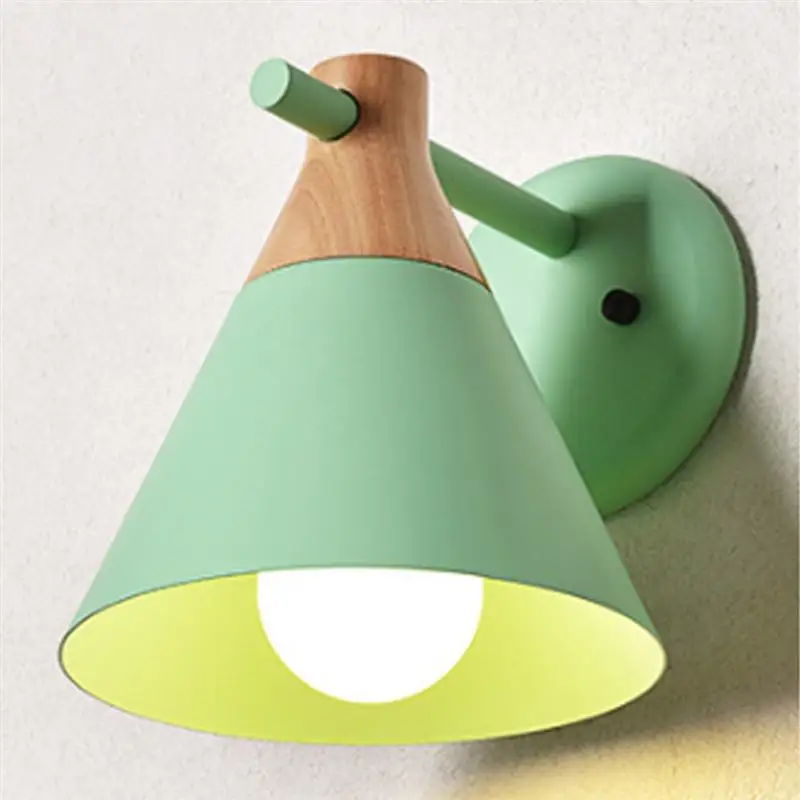 

Nordic Style LED Wall Lamp Iron Vintage Bedroom Bedside Lamparas Wall Light Corridor Home Decoration Dining Room Restaurant