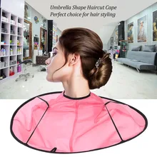 Складная накидка для стрижки волос, салонный передник для стрижки накидка-зонтик, накидка для окрашивания волос, шарф для стрижки волос, парикмахерский инструмент для взрослых детей