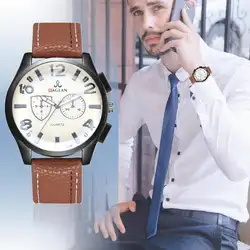 Новые деловые часы мужские кожаные кварцевые часы модные часы Reloj Hombre спортивные часы мужские relogio Masculino