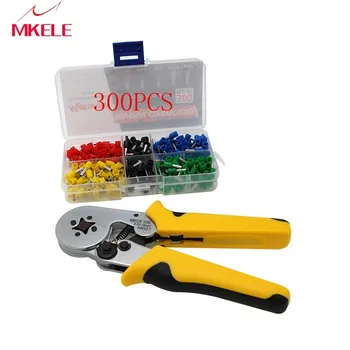 

High Quality Ratchet Terminals Cable Clamp Tool MKC8 10S Ferrules Wire Crimping Tool Wiring Crimp Pliers with 300pcs Terminal