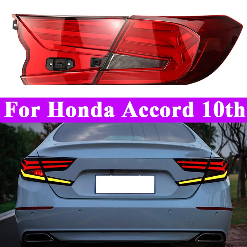 

Car For Honda for Accord 10th Tail Light 2018-2019 Taillight Led Rear Lamp Drl Brake Park Dynamic Turn Signal Reversing Light
