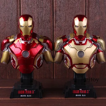 

Marvel Comics Hero The Avengers Iron Man Mark XLIII Htb28 1/4th Scale Collectible Bust Action Figure Model Toy