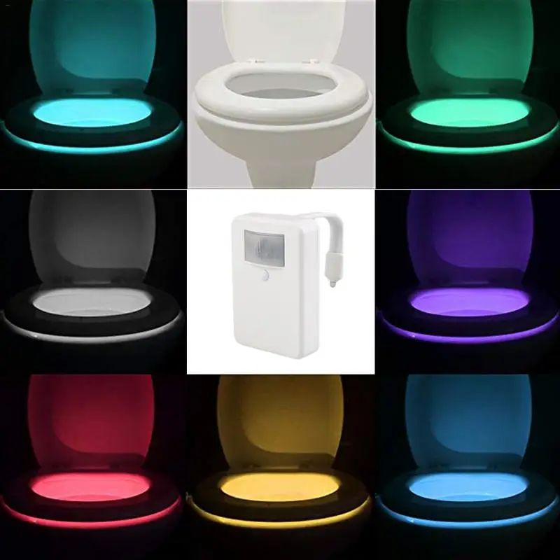 16 Color Human Body Induction Toilet Lamp Hanging Aromatherapy UV
