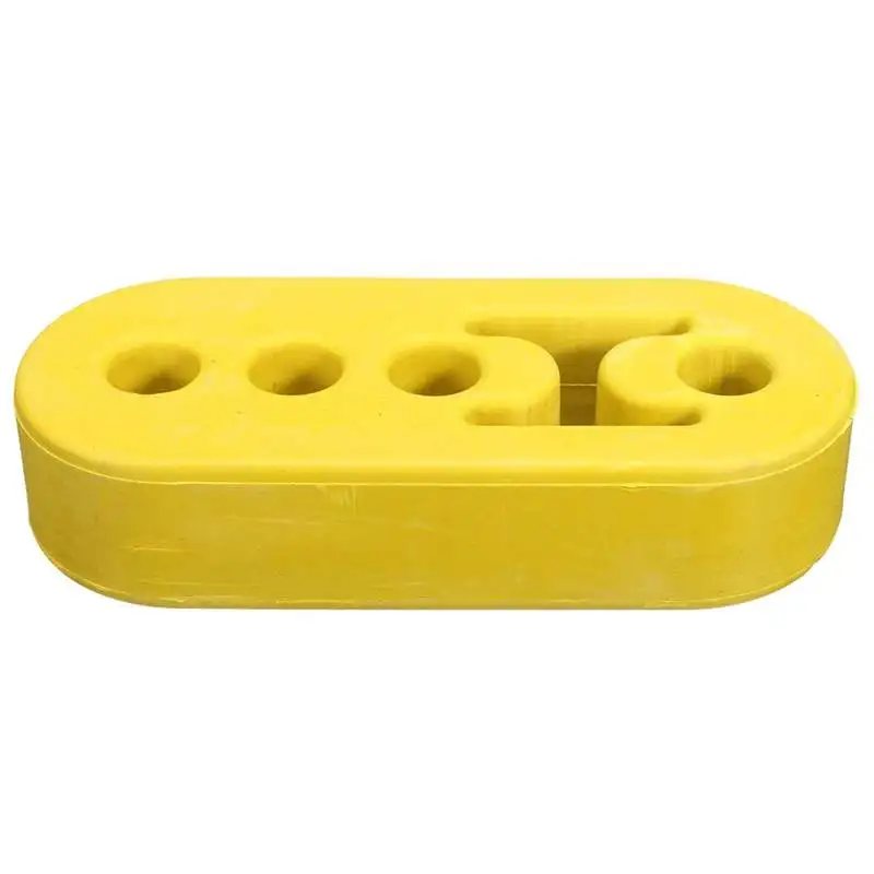 

Automobile Exhaust Pipe Hoist 4 Hole Lengthening Rubber Reinforced Adjustable Silence Hook Hanging Ear Yellow