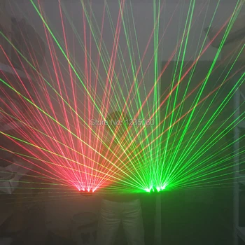 

With palm LED Laser Gloves Light blue Color Finger Lamps For DJ Club Stage Dance Party Live Show Decoration stage Light