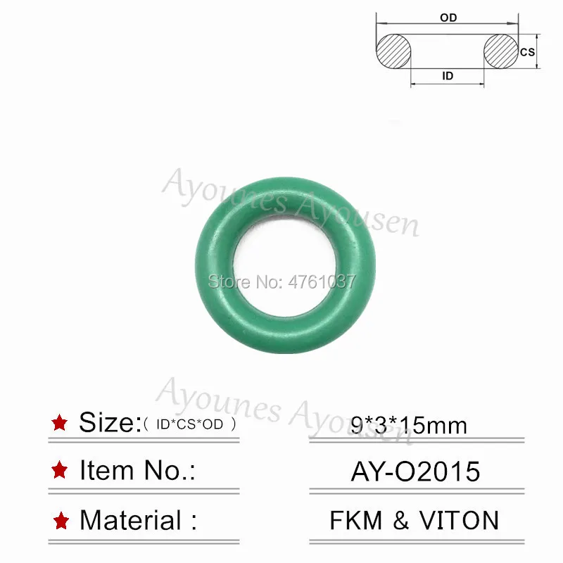 

Hot Sale Free Shipping 9*3mm Fuel injector Viton Orings High Quality For Cars Injection Repair Service Kits (AY-O2015)