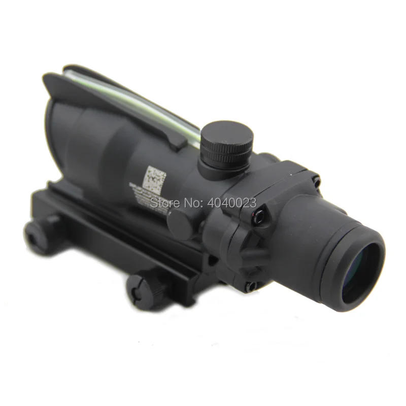 Тактический Оптический прицел из волокна ACOG 4X32 с зеленым стеклом и гравировкой