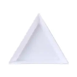 Дизайн ногтей горный хрусталь треугольник пластина для точечного рисования дрель лоток для хранения Маникюр Инструмент