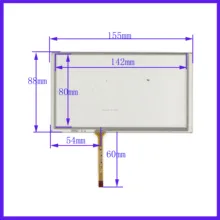 ZhiYuSun wholesale 155*88mm 6.2inch 4lines resistance screen for car DVD redio this is compatible 155*88 ZhiYuSun wholesale 155*88mm 6.2inch 4lines resistance screen for car DVD redio this is compatible 155*88