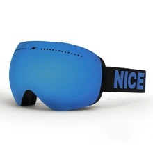 Лыжные очки двухслойные UV400 Анти-туман большой Лыжная маска на открытом воздухе ветрозащитные очки Лыжный Спорт Для мужчин Для женщин Горные лыжи сноуборд очки протектор