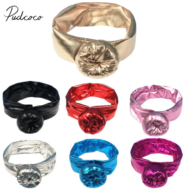 

2019 Brand New Baby Girls Boys Toddler Turban Hair Band Headwear Solid Headband Accessories Knotted Head Wrap Gifts