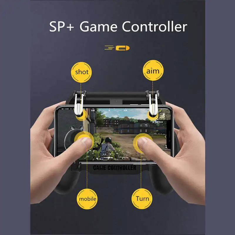  New Pubg Gamepad With Cooling Fan For Mobile Phone Game Controller L1 R1 Shooter Trigger Fire Butto