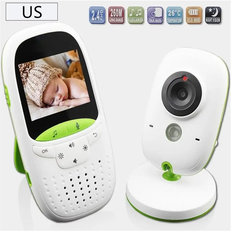 

New 2.4G Baby Monitor Audio Walkie Talkie Nightlight Baby Alarm Baby Intercom Electronic Interphone Radio Nanny Monitor