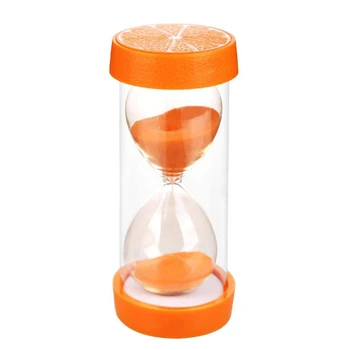 

1 Hour Hourglass Orange Pattern Anti Falling Fruit Sand Clock Timer Home Decoration